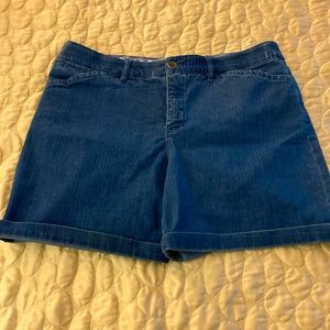 EUC High Waisted Dark Blue Jean Shorts